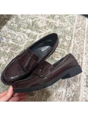 Kenneth Cole maroon patent leather loafers #loafers #leather